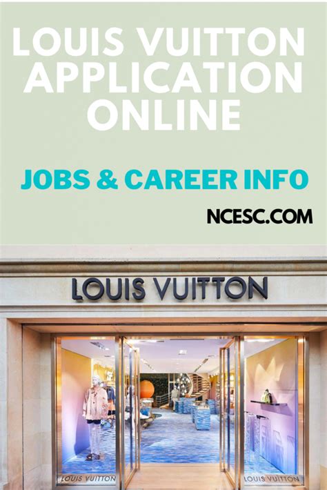 louis vuitton employment|louis vuitton hiring website.